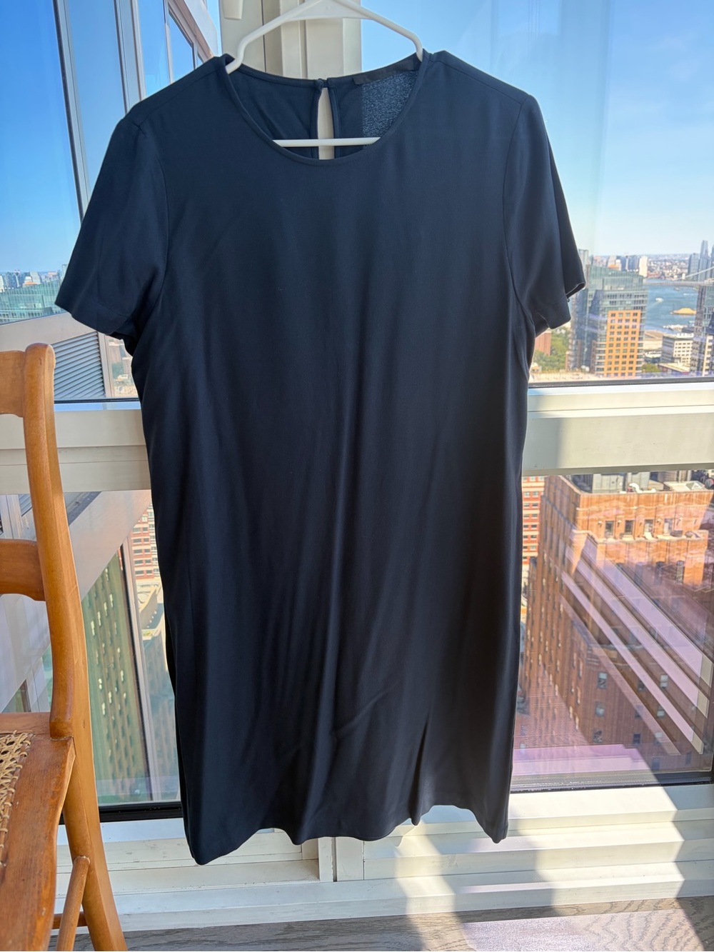Jenni Kayne Navy Blue Short Sleeve T-shirt Dress